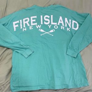 Aqua Fire Island, NY Long Sleeve Tee